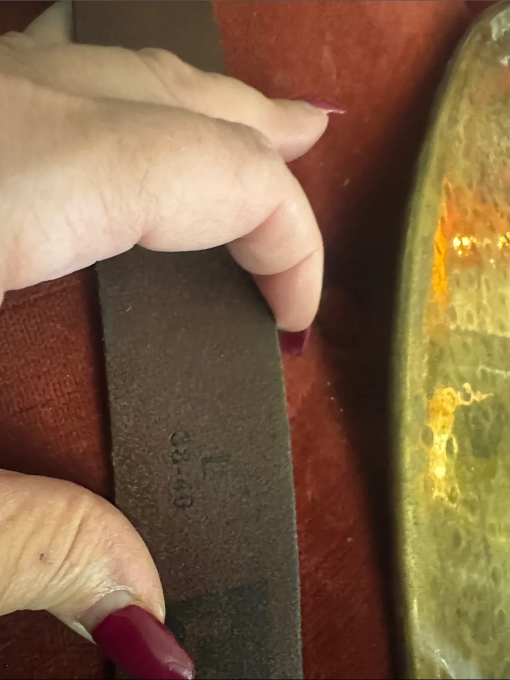 Levi's Brown Leather Belt with Silver Buckle